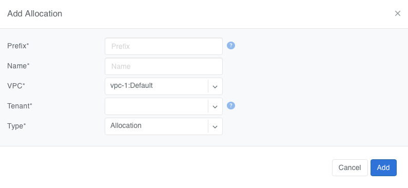 Add an IP Allocation