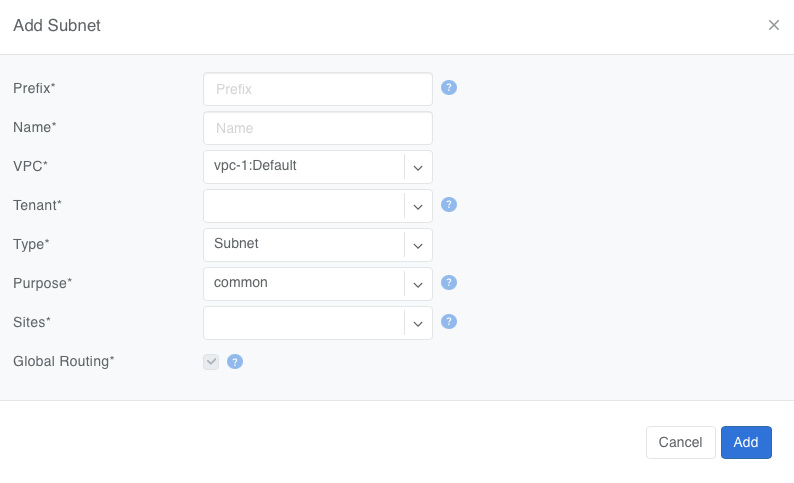 Add a New Subnet