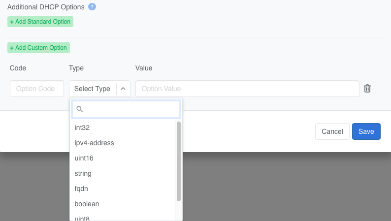 Custom DHCP Options