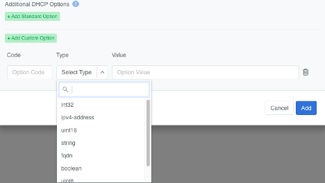 Custom DHCP Options